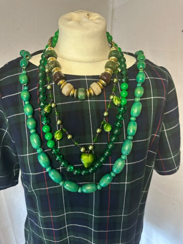 Costume Jewellery Necklace Set – Green Tones