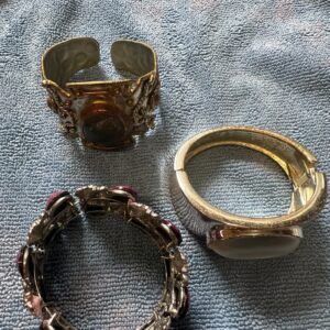 3 Wrist Cuff Bracelets Bundle