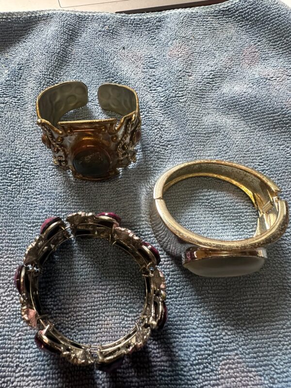 3 Wrist Cuff Bracelets Bundle