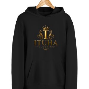 Unisex Hoddie Sweatshirt (IG on Black)