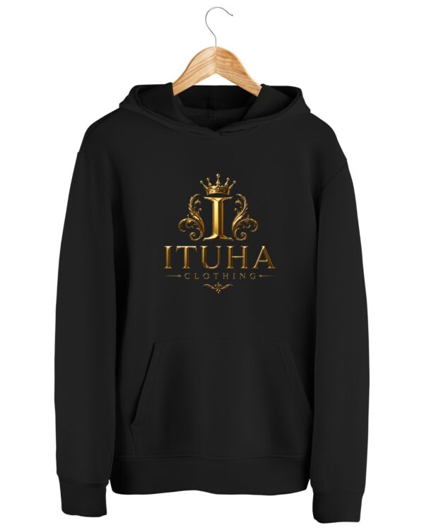 Unisex Hoddie Sweatshirt (IG on Black)