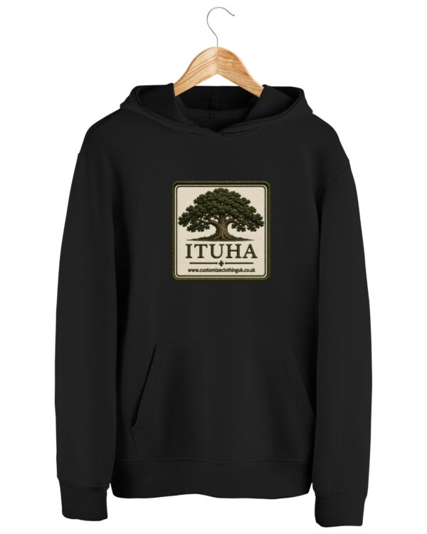 Unisex Hoddie Sweatshirt (IL on Black)