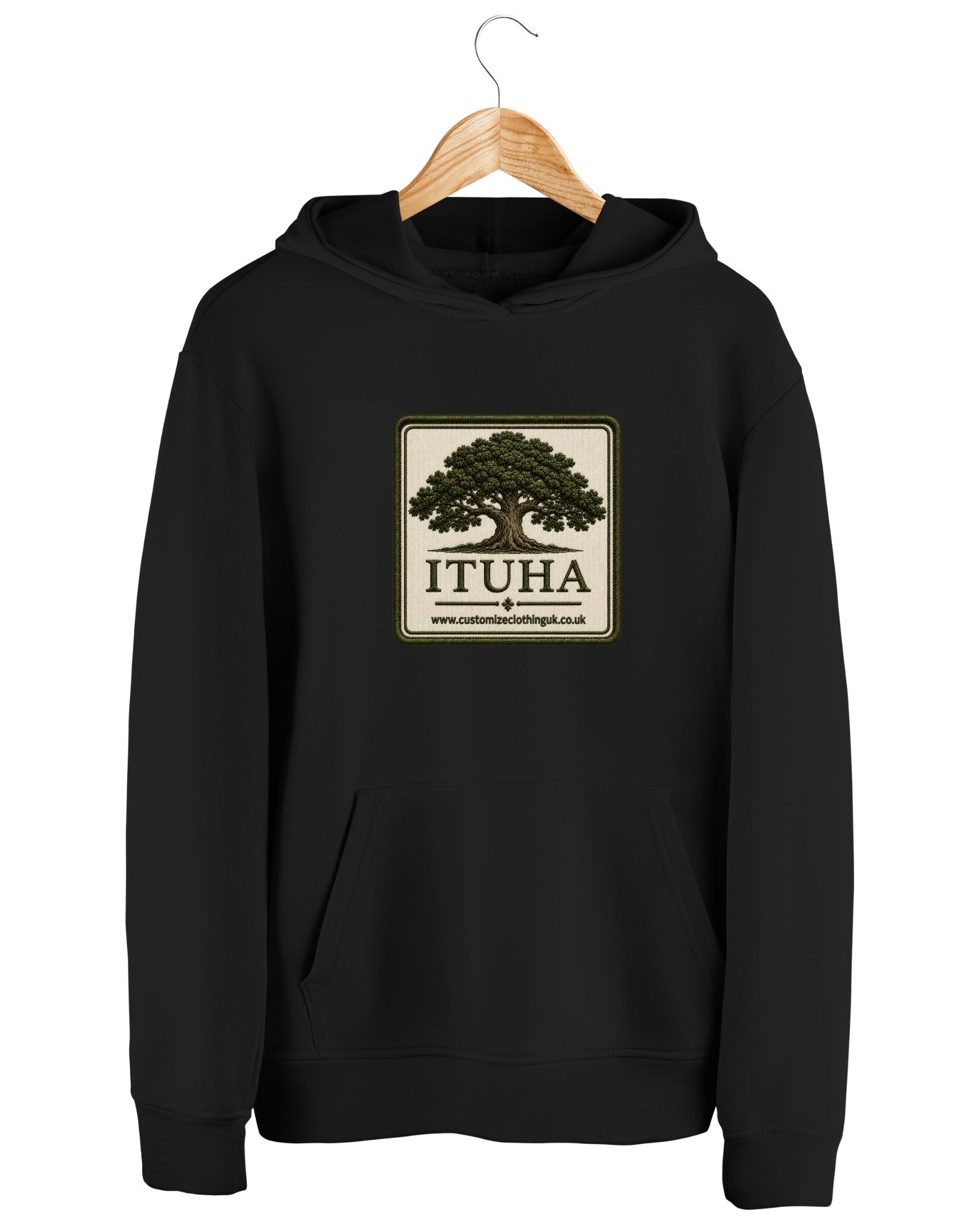 Unisex Hoddie Sweatshirt (IL on Black)