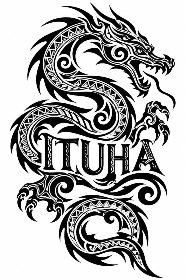Tribal Dragon Head