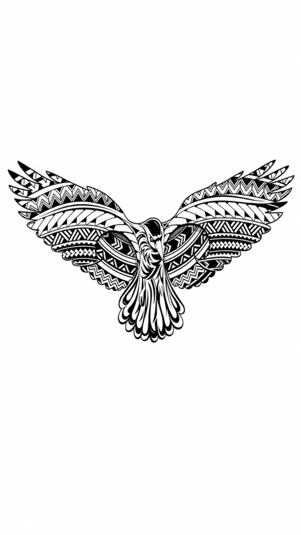 Tribal Raven Vector