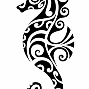 Tribal Seahorse Vecto