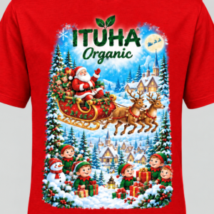 ITUHA Organic Festive Christmas Graphic T-Shirt