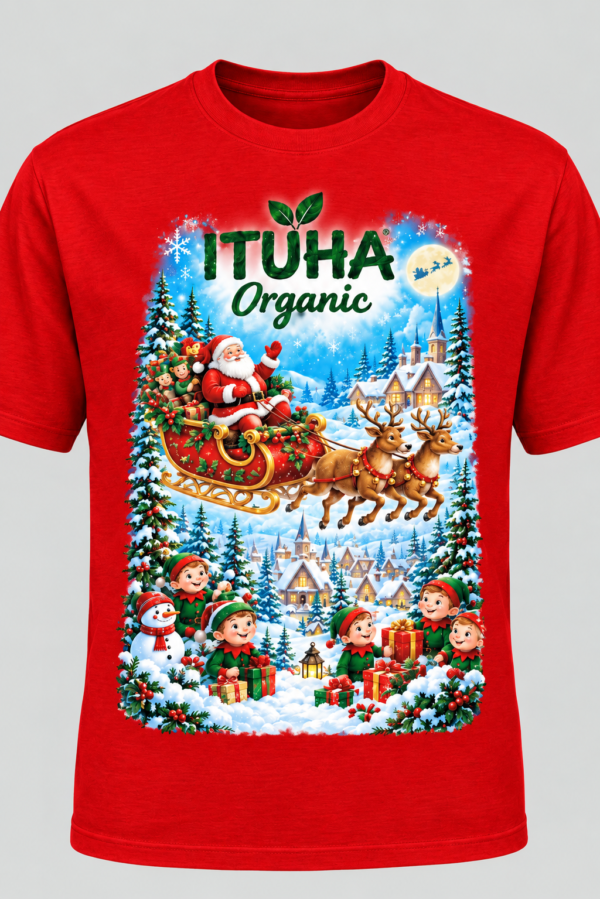 ITUHA Organic Festive Christmas Graphic T-Shirt