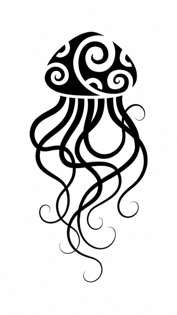 Tribal Jellyfish Vector
